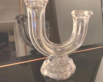 Ancien chandelier, bougeoir en cristal