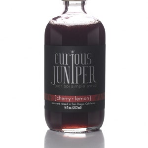 Cherry Syrup - Curious Juniper - cherry+lemon {not so} simple syrup