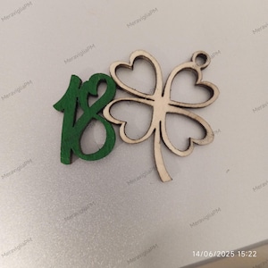 18  in legno pezzi 50pz realizzati con il cuore