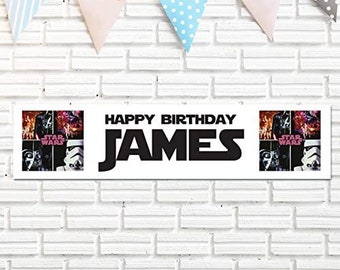 Star Wars Personalised Birthday Party Banner