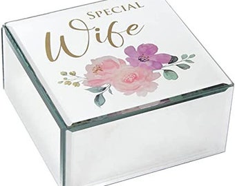 Wife Trinket Box Wife Jewellery Box Thoughtful Gift Present for a Special Wife Birthday Wedding Anniversary Christmas