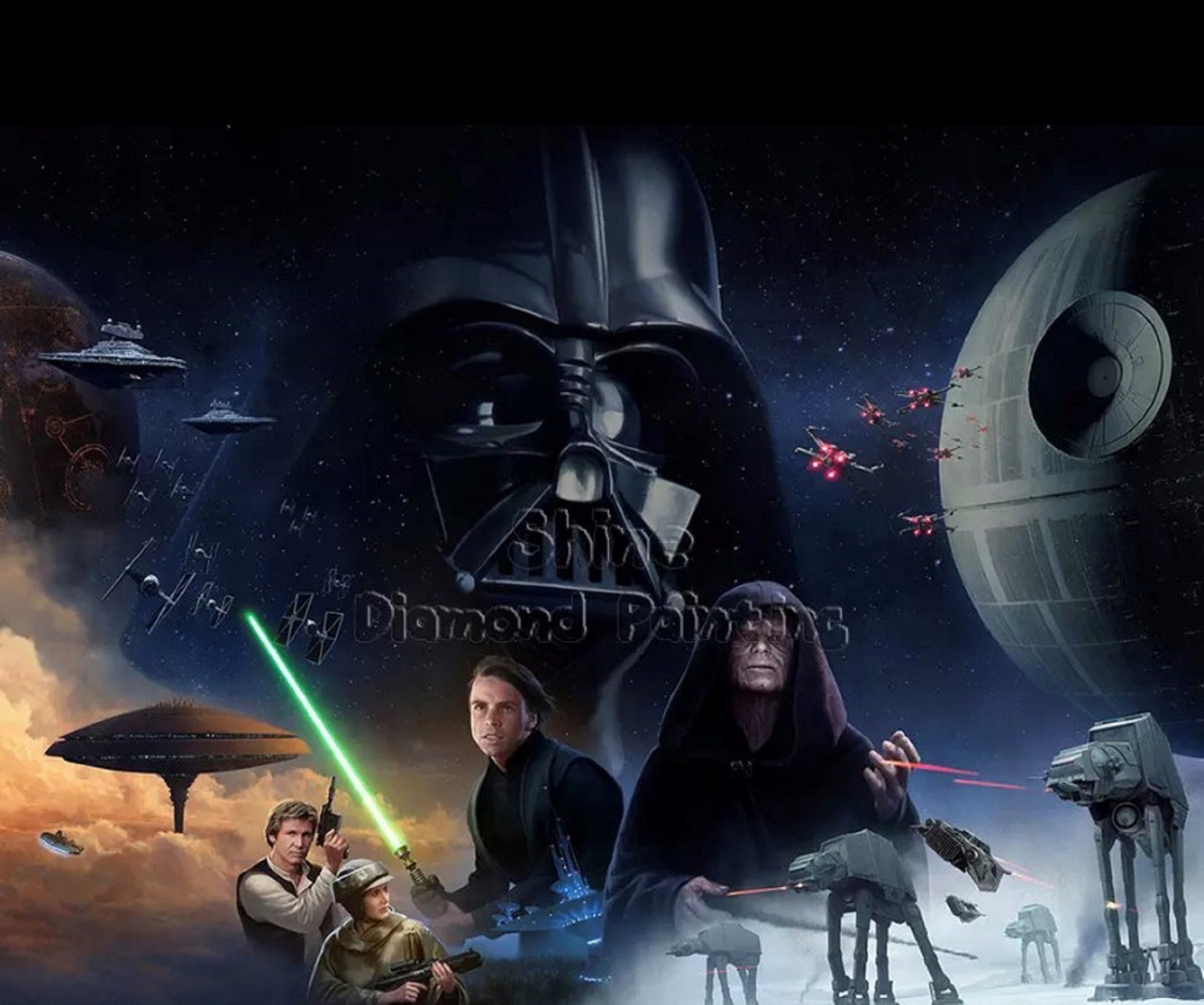 Clearance-Diamond Art Painting- Star Wars..Yoda..R2D2..Darth Vader