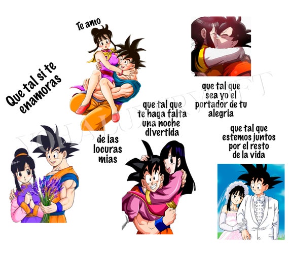 Que tal si te enamoras Goku chichi full wrap tumbler 20 oz - Etsy España