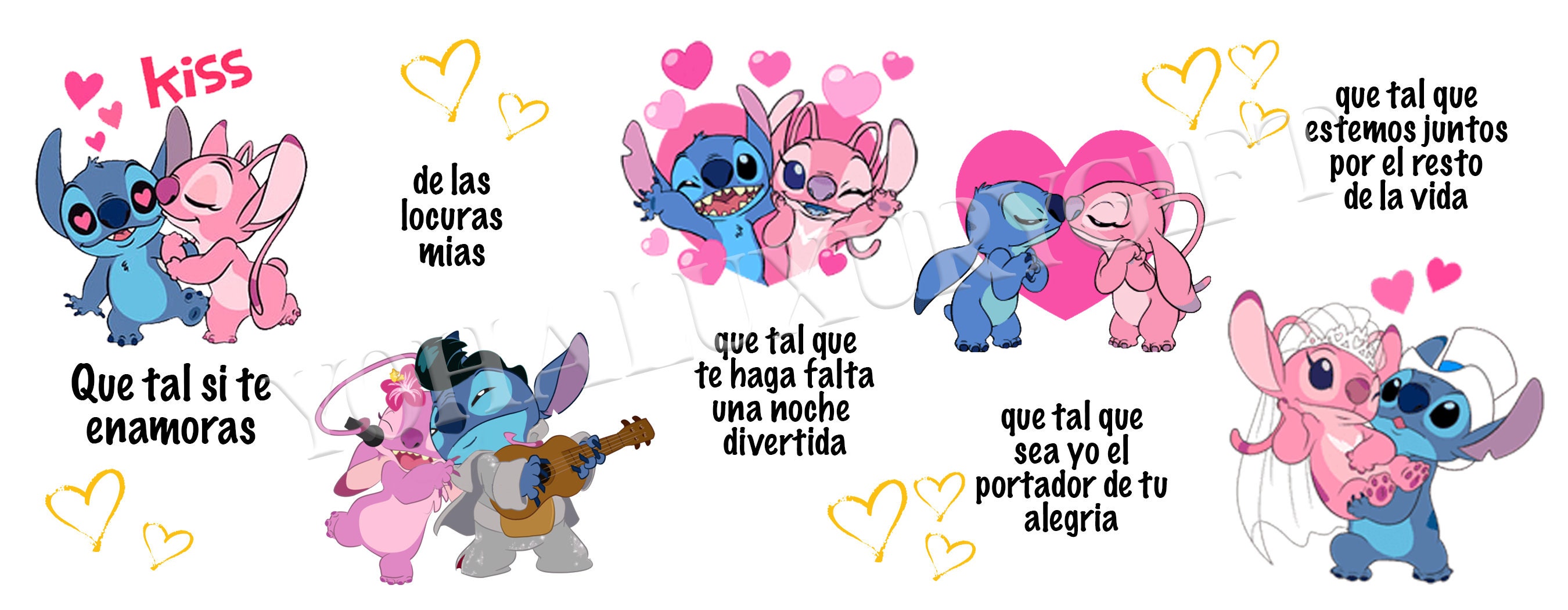 Que tal si te enamoras puntada y ángel taza sublimación Etsy España