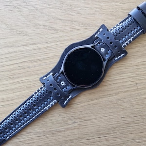 Leather cuff Watch strap For Apple Watch, Leather cuff Watch strap For Samsung Watch, Leather cuff Watch strap For 20, 22, 24, 26 mm