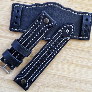 Steampunk Leather Watch Cuff Band: Personalized Samsung Watch Strap