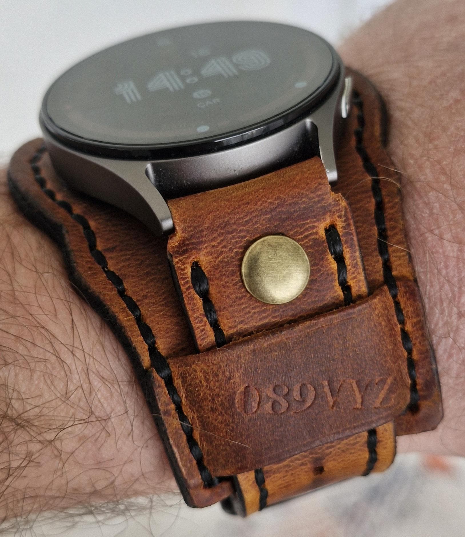 Uhrband Uhr Mit Breitem Lederarmband Damen Herren Armbanduhr