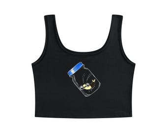 Shrimp Jar Women's Cropped Tank Top Twitch Merch