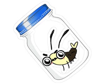 Shrimp Jar Kiss-Cut Stickers