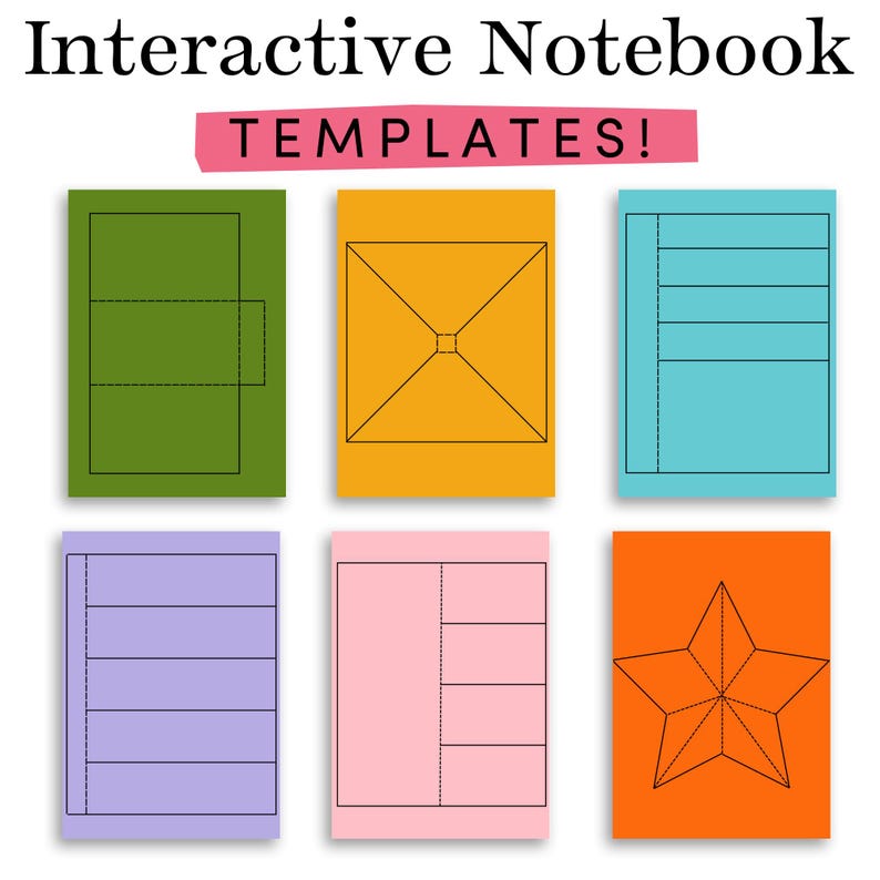 Interactive Notebook Templates - Etsy