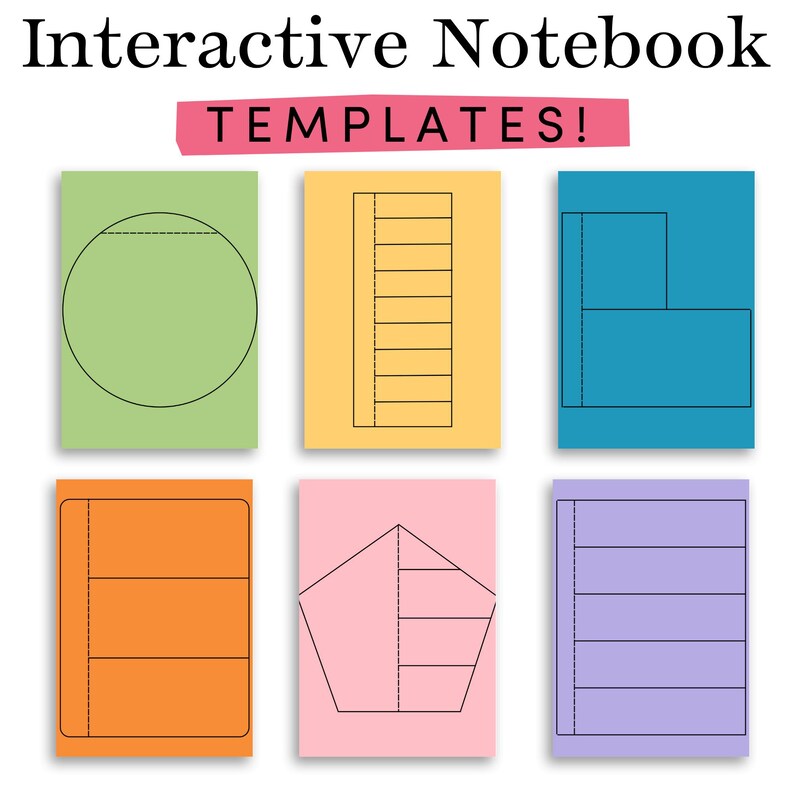 Interactive Notebook Templates - Etsy
