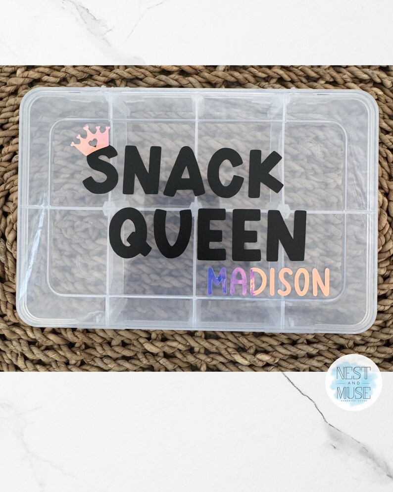 Customized Snackle Personalized Snackle Box | Custom Travel Snack Container | 4 Fun ...