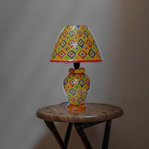 Camel Skin Lamp Shade hand Painted Lamp camel Skin Lamp Multan