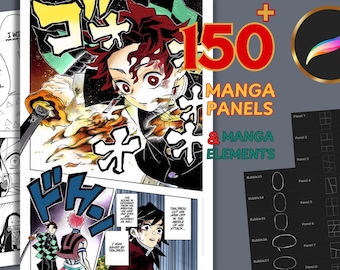 150+ manga panel templates, comic storyboard templates, managa panel layout, comic panel layout, manga speed line stamp, manga element stamp