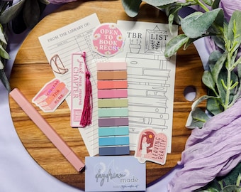 Kit de anotaciones de lectura / Marcapáginas, pegatinas y banderines de lectura