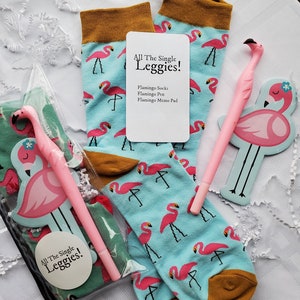 All The Single Leggies! - Personalized for FREE- Flamingo Themed Gift - Care Package
