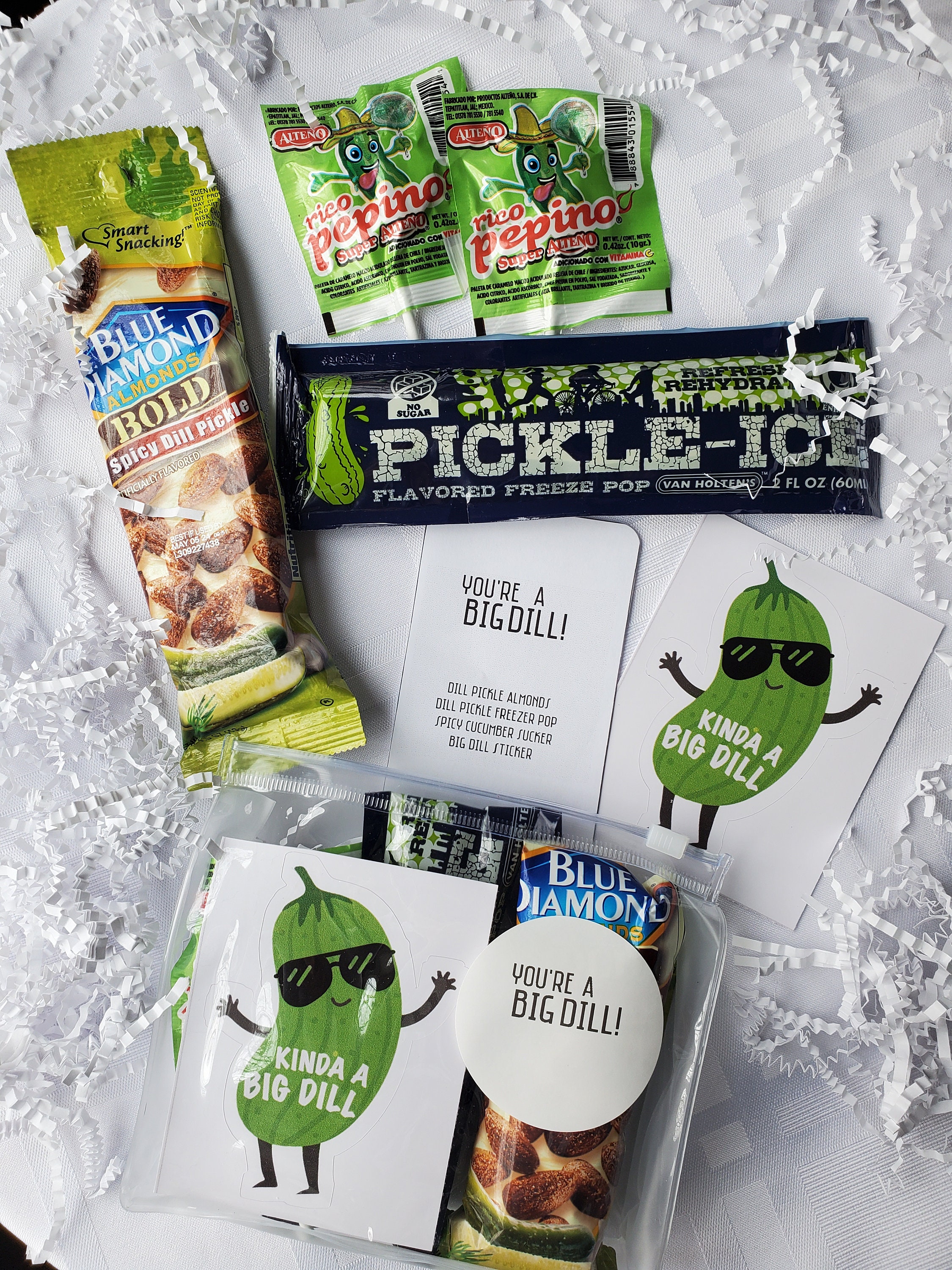 You're A BIG Dill Appreciation Gift FREE Personalization Pickle Themed Gift  Care Package 