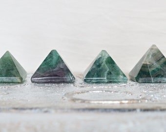 Large Fluorite Pyramid 40mm, Crystal Pyramid