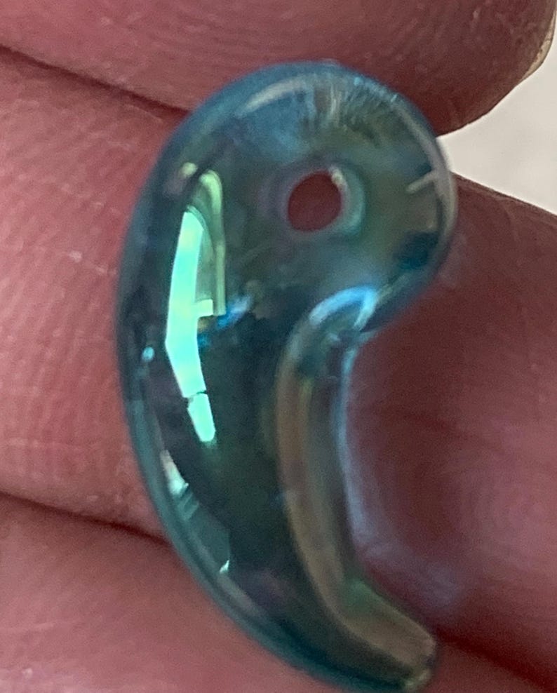 Blue aura quartz talisman