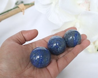 ラピスラズリ球 30 mm、第三の目クリスタル、喉のチャクラクリスタル