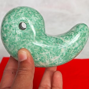 Grande Jade Magatama, Acessório de Exibição Tokonoma, Magatama Japonês Lucky Decorative Omamori
