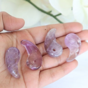 Amethyst Magatama, Amethyst Stone, Mental and Emotional Wellness Gift