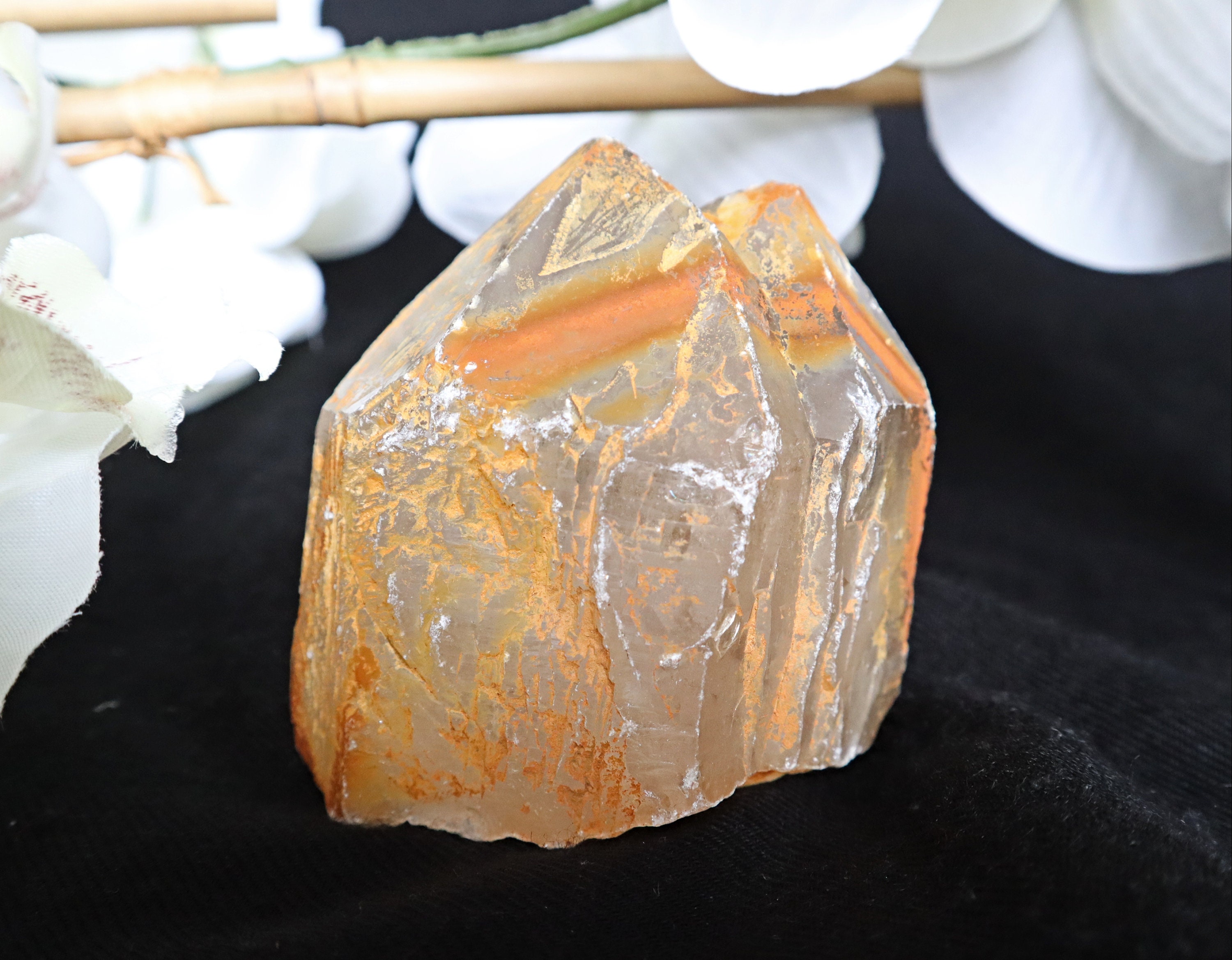 Himalayan Double Pointed Quartz Crystal With Iron Oxide - Etsy