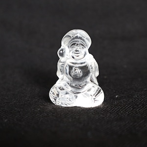 Daikokuten, Natural Quartz Daikokuten Japanese Carving Gift