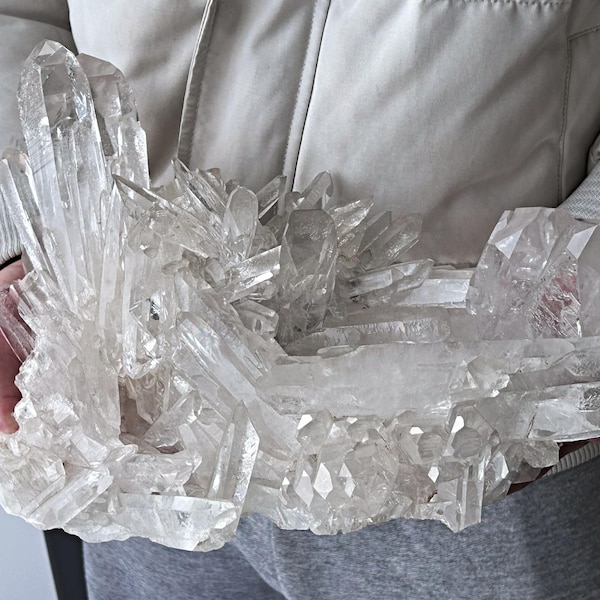 Clear Quartz Statement Cluster – Extra Large Collector Specimen Crystal Décor