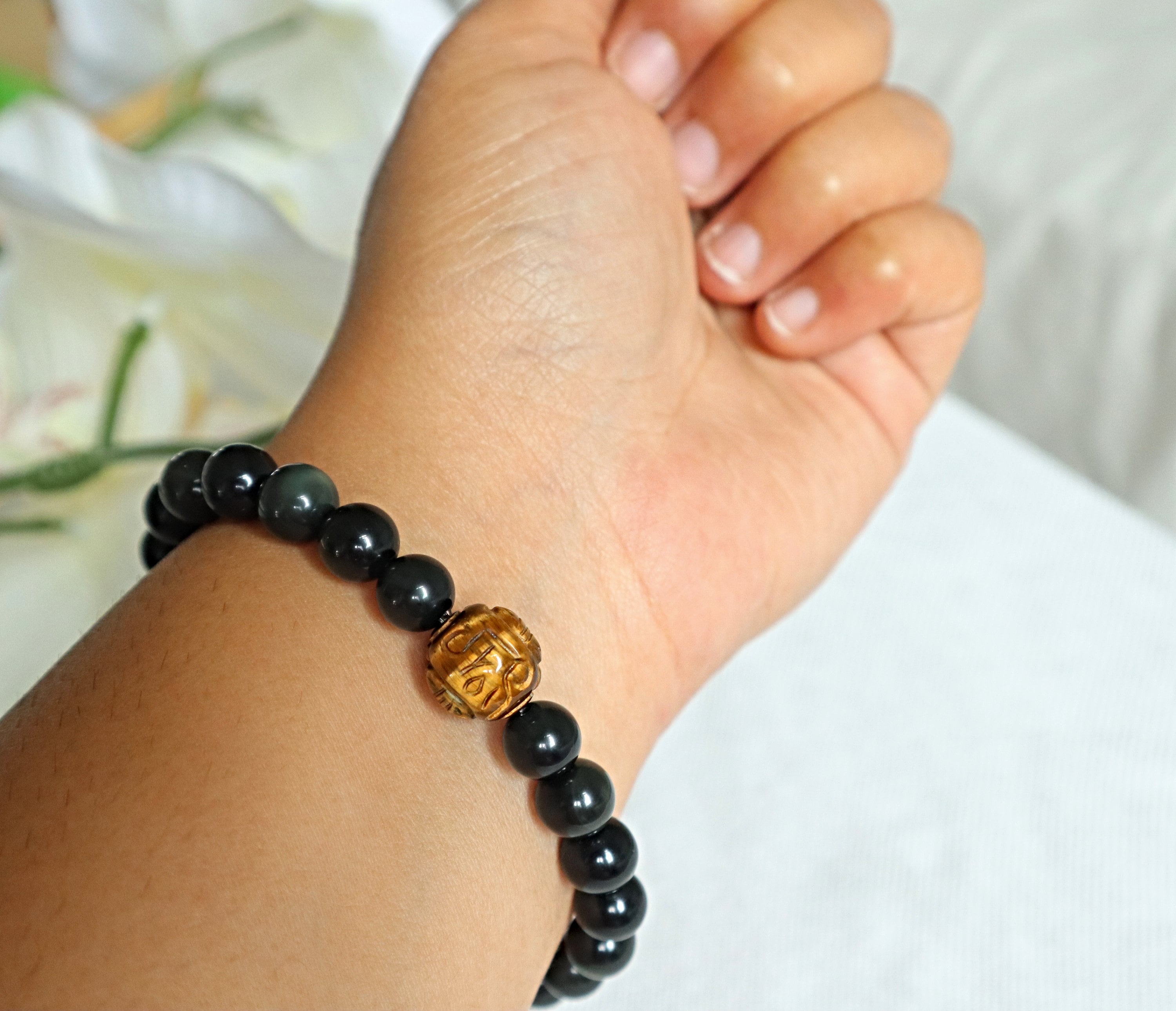Bracelets tressés avec animal - l'Âge du Cuir