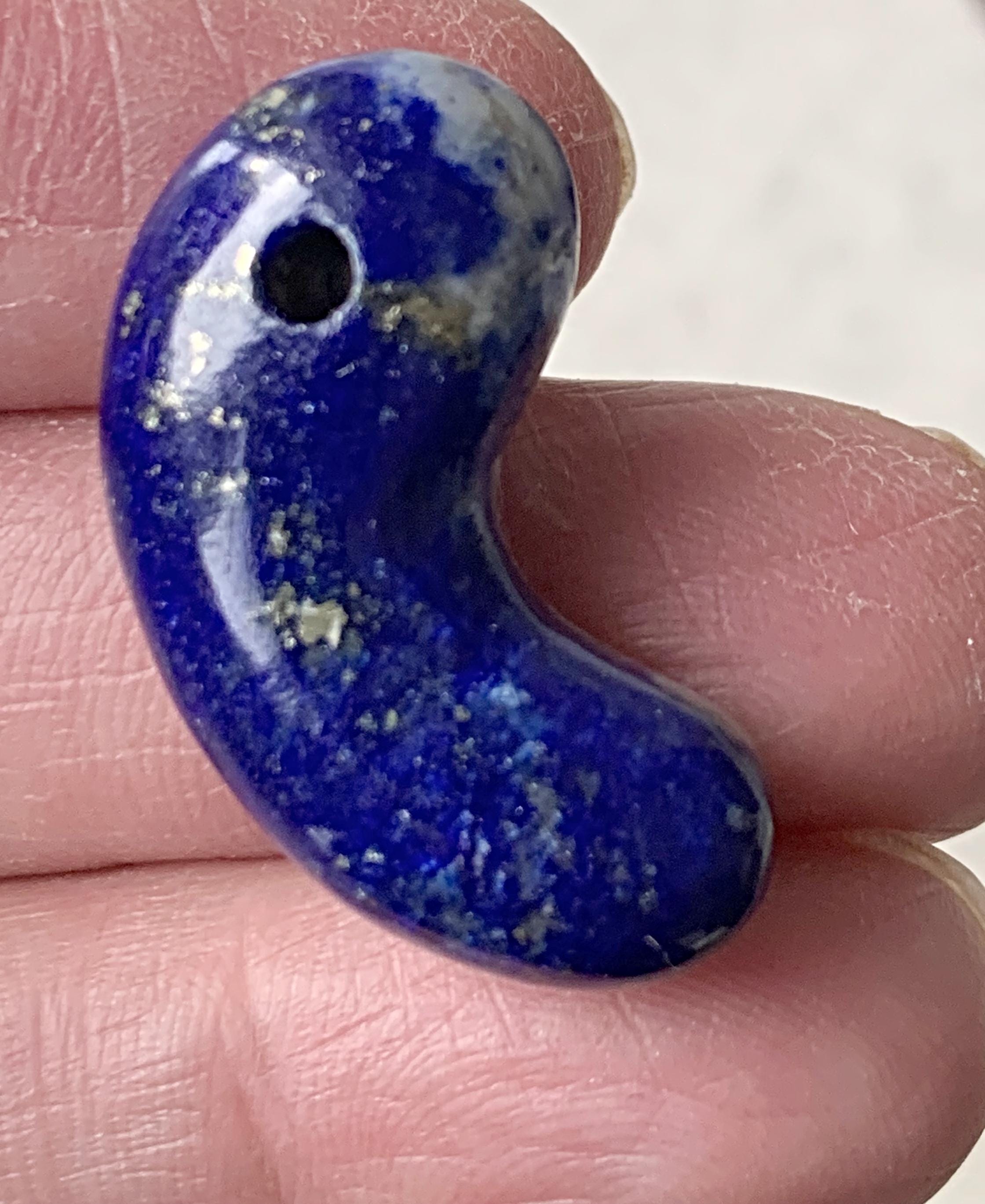 Lapis Magatama Jomon Style | Ancient Japanese Sacred Jewel Replica