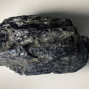 Extra large raw black tourmaline crystal from Brazil