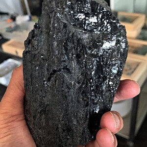 Protective raw black tourmaline for home decor