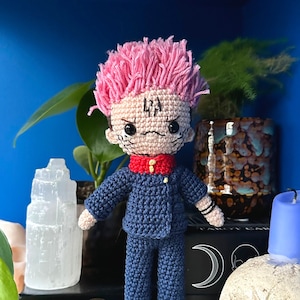 Op King of demons geïnspireerd haakpatroon JJK Amigurumi