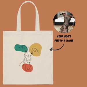 Bolso de mano personalizado con foto de perro, bolso de mano con imagen de mascota con nombre, bolso de retrato de mascota, bolso de mano con nombre de perro, bolso de mascota con nombre, bolso de mano personalizado