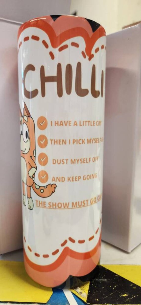 Bluey Chilli's Checklist Tumbler Etsy.de