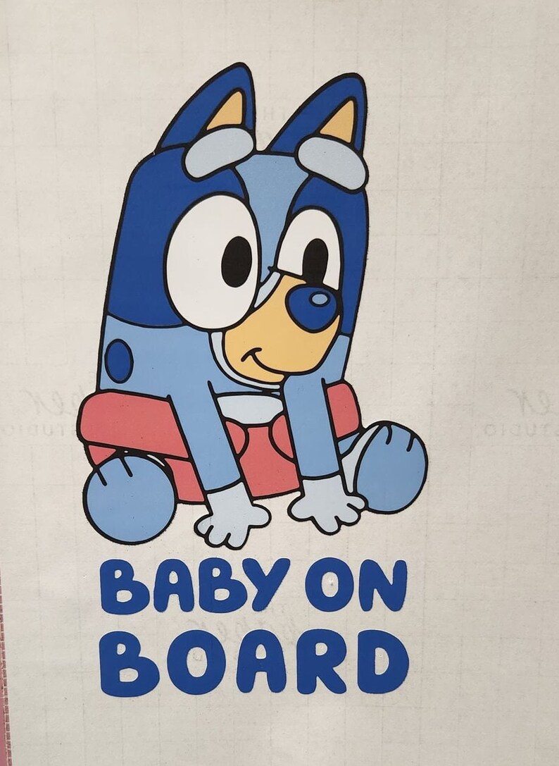 Bluey Socks Baby on Board Etsy Australia