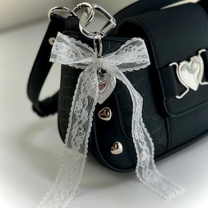 NEW COLORS Coquette Bow Keychain Carabiner| Cute Dainty Bag and Purse Accessories| Valentine’s Day gift