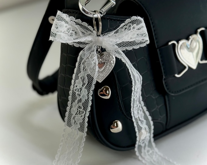 NEW COLORS Coquette Bow Keychain Carabiner | Cute dainty Bag and Purse Accessories