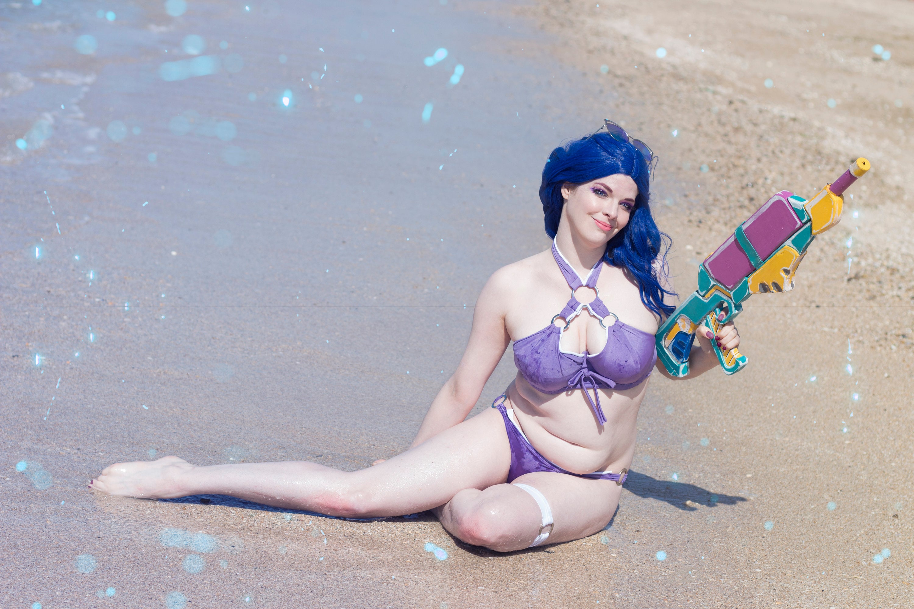Caitlyn Pool Party League of Legend Cosplay Print Autographed - Etsy