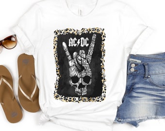 Concert T-shirt / 1970's classic rock music tee / Bella + Canvas / Gift for Her / Sublimation Tee / Classic Band Tee / Trending Tee / ACDC