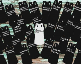 Custom Bachelorette Shirts | CAH Cards Against Humanity | Bach Party Group Shirt | Party | Girls Weekend | Birthday Party Next Level Tank