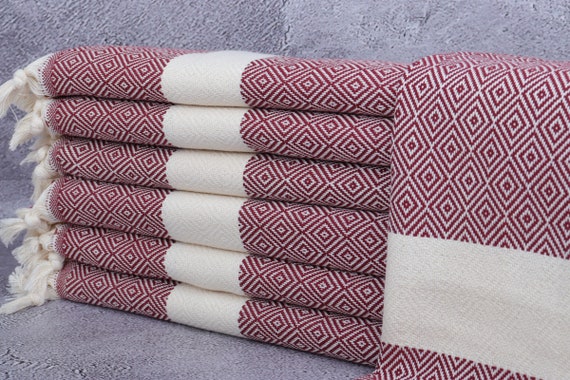 Personalized Towels Personalized Hand Towels Burgundy 