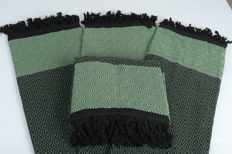 Bedcover, Sofa Blanket, Green Blanket, Diamond Throw, 79x99 Inches Aesthetic Blanket, Turkey Throw, Gift Throw, Organic Blanket, image 5