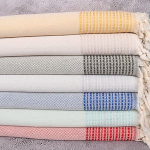 91&quot;x95&quot; Cotton Blanket, Striped Blanket, Bachelor Gift, Throw Blanket Couch, Wedding Favors, Woven Blanket, Bachelorette Party Gifts,
