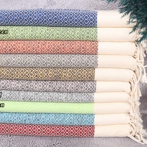 Diamond Hand Towel, Turkish Hand Towel, 20&quot;x40&quot; Cotton Dish Towel, Custom Hand Towel, Monogram Kitchen Towel, Wedding Shower Gift,
