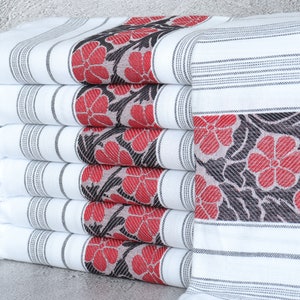 Asciugamano turco personalizzato, asciugamano personalizzato, asciugamano rosso-nero, asciugamano margherita, asciugamano a motivi, asciugamano floreale, 40x71 pollici miglior telo mare,