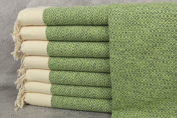 Small Bath Towels Diamond Dish Towel 20x40 Green 