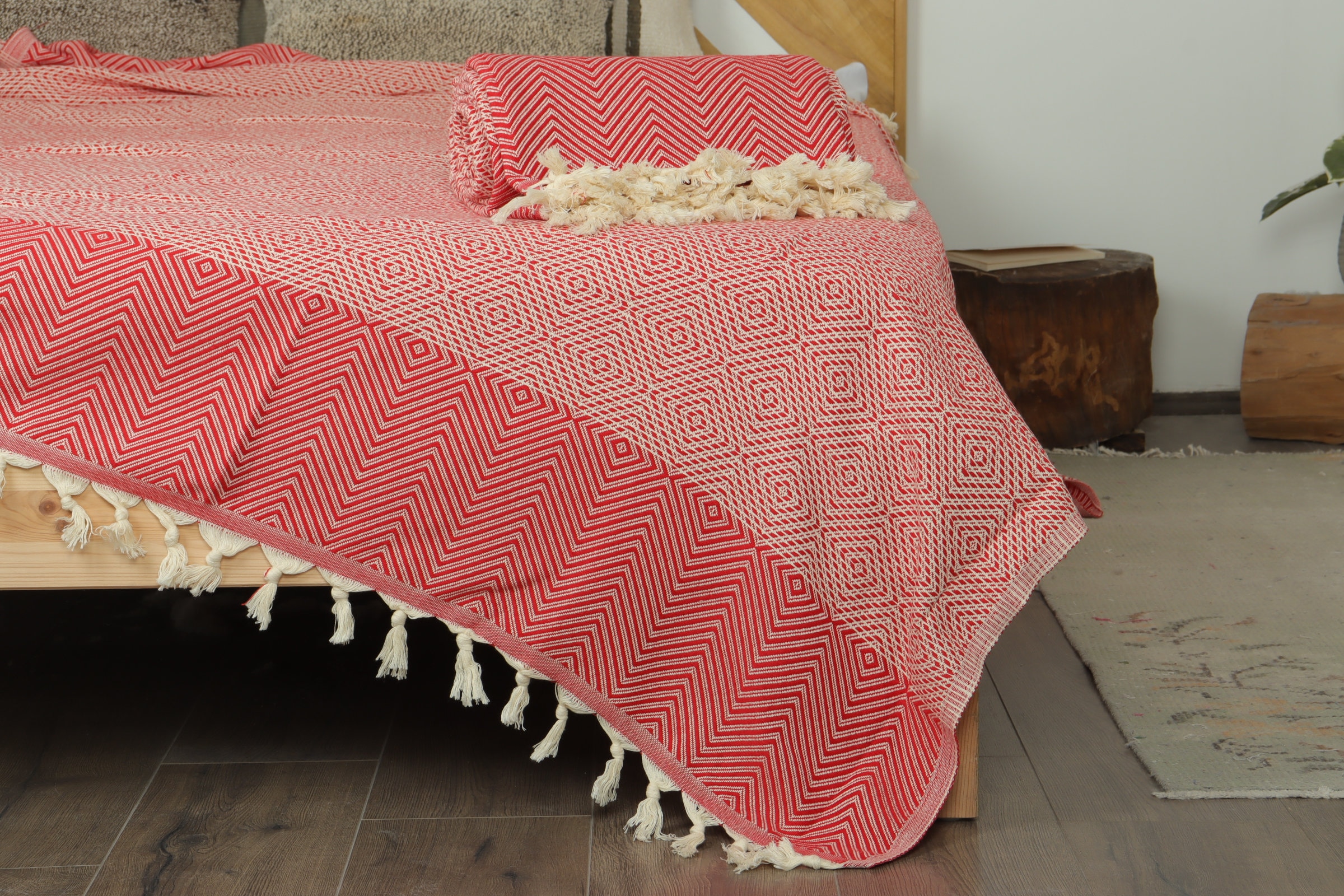 Turkish Throw, Handwoven Blanket, Red Throw, Diamond Throw, 79x91 Inches  Cotton Blanket, Bedding Blanket, Gift Blanket, - Etsy Ireland