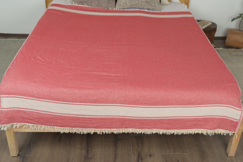 Wholesale Blankets, Home Decor Blanket, Red Throw, Striped Throw, 60x71 Inches Shower Curtain, Bulk Order Blanket, Couch Throw, image 8